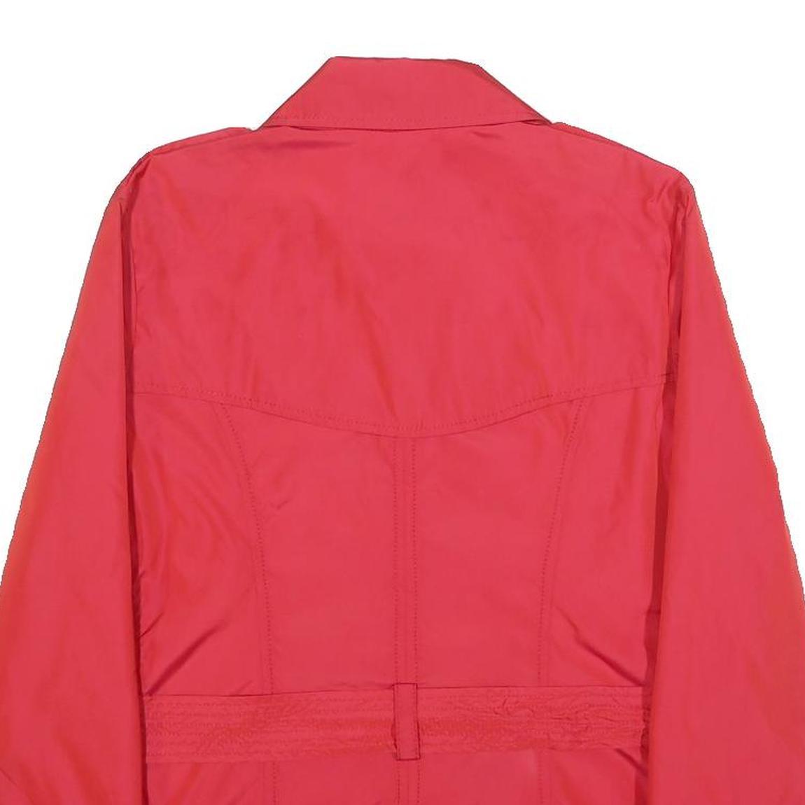 PAUL & SHARK Womens Red Button Jacket S Polyester Classic Double Breasted