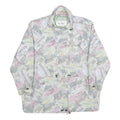 CHARLES VOGELE Womens Grey & Pink Print Jacket 2XL Polyester Zip Casual