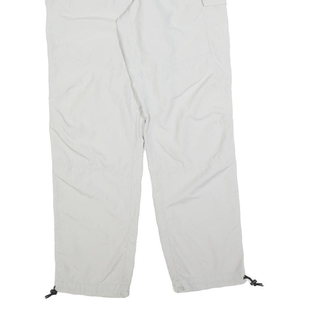 SCHOFFEL Womens Polyester Blend White Regular Straight Trousers W30 L32 Outdoor