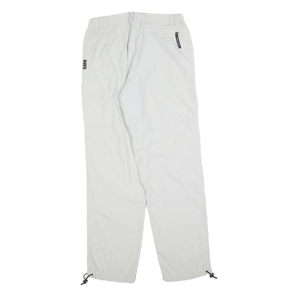 SCHOFFEL Womens Polyester Blend White Regular Straight Trousers W30 L32 Outdoor