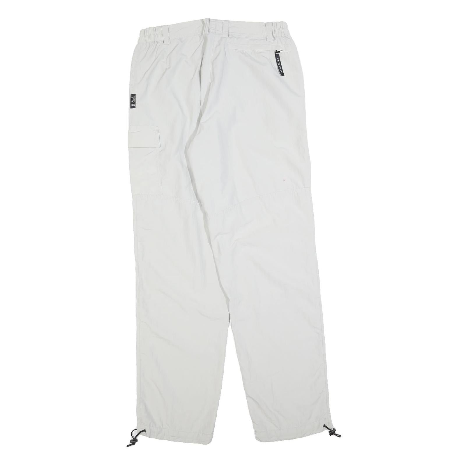 SCHOFFEL Womens Polyester Blend White Regular Straight Trousers W30 L32 Outdoor