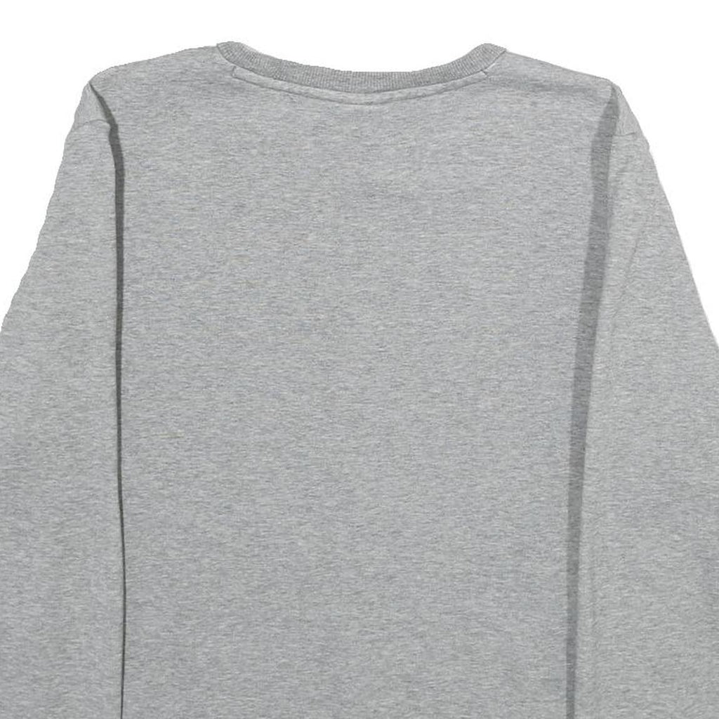 PUMA Mens Grey Sweatshirt Crew Neck M Cotton Blend Pullover Casual Active