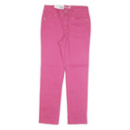 SEVEN7 Womens Regular Straight Pink Cotton Blend Jeans W28 L29 Stylish Comfort