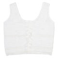 Womens Vest White Sleeveless M