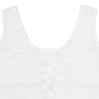 Womens Vest White Sleeveless M
