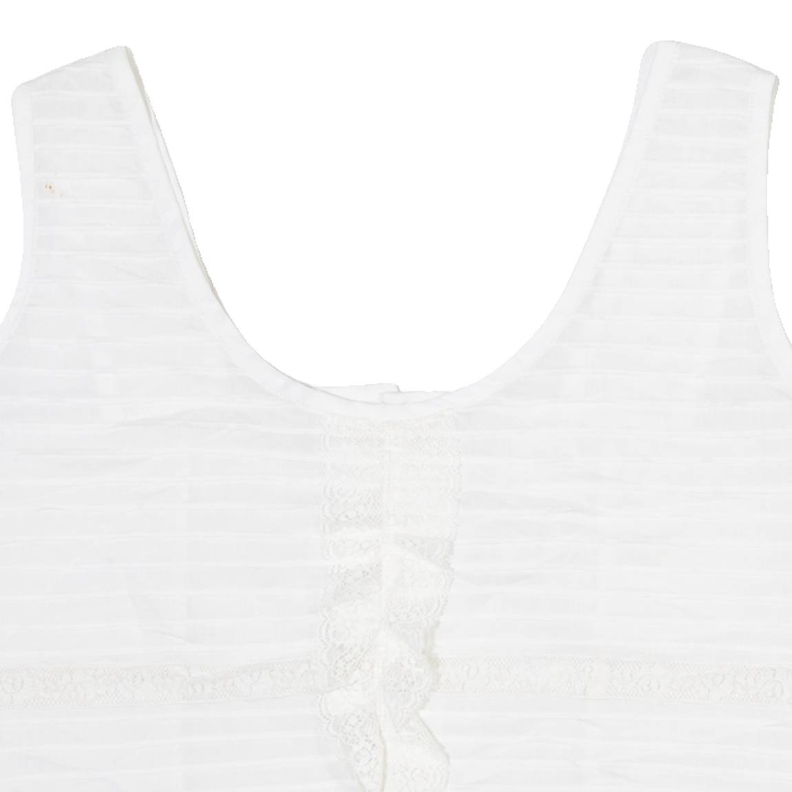 Womens Vest White Sleeveless M