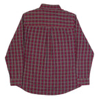 CHAPS Mens Shirt Red Plaid Long Sleeve M