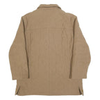 BOGNER Womens Beige Quilted Jacket L Button Closure Regular Fit Classic Style