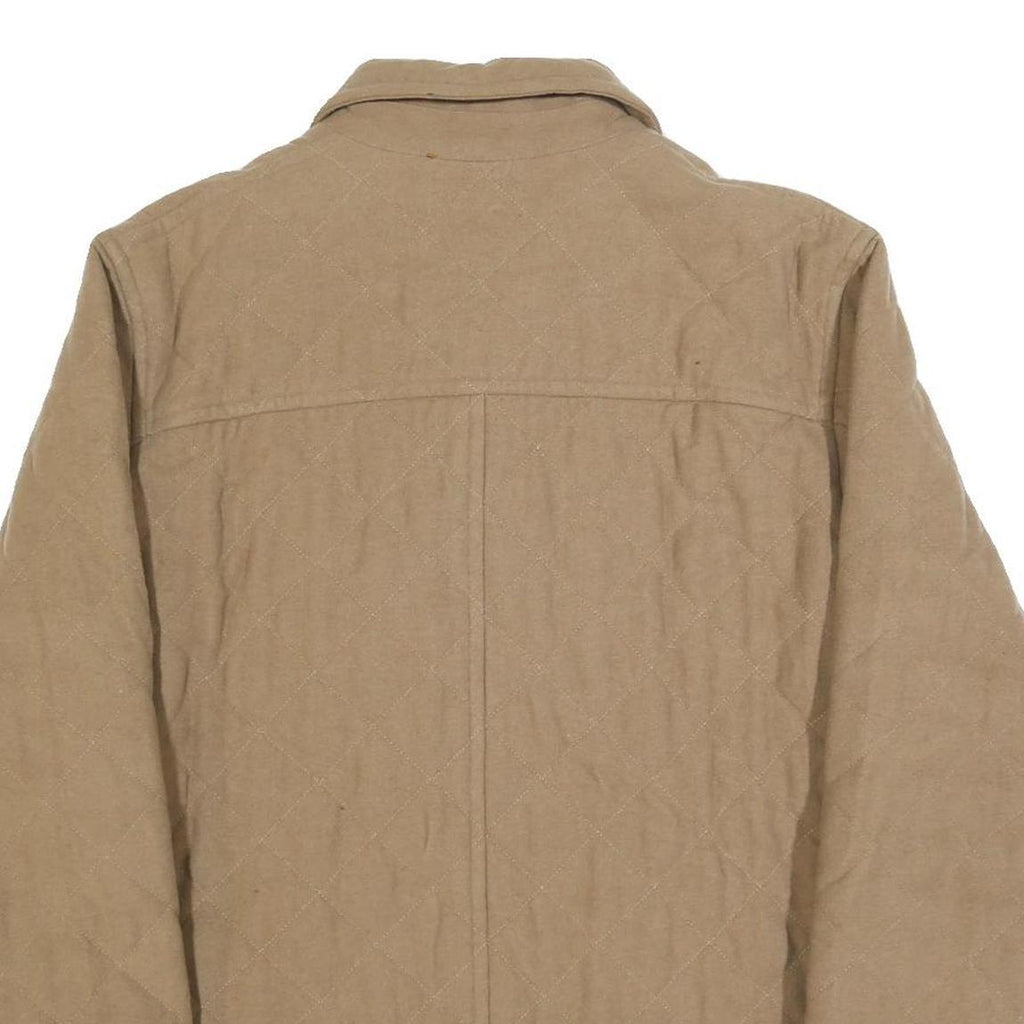 BOGNER Womens Beige Quilted Jacket L Button Closure Regular Fit Classic Style