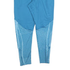 NIKE Womens Joggers Blue & Light Blue L W30 L30 Polyester Blend Slim Tapered