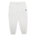 NIKE Mens Joggers White XL W34 L26 Slim Tapered Cotton Blend Casual Sports