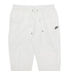 NIKE Mens Joggers White XL W34 L26 Slim Tapered Cotton Blend Casual Sports