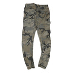 FSBN Mens Slim Cotton Blend Camouflage Slim Tapered Trousers W30 L29