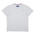 CREW CLOTHING Mens Grey Graphic T-Shirt XL Short Sleeve Crew Neck Cotton Blend