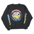 CHAMPION Mens Black Fountain Poker Run Crew Neck XL Cotton Blend Sweatshirt