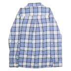 TOMMY HILFIGER Womens Blue & White Check Shirt S Soft Cotton Casual Button Down
