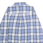 TOMMY HILFIGER Womens Blue & White Check Shirt S Soft Cotton Casual Button Down