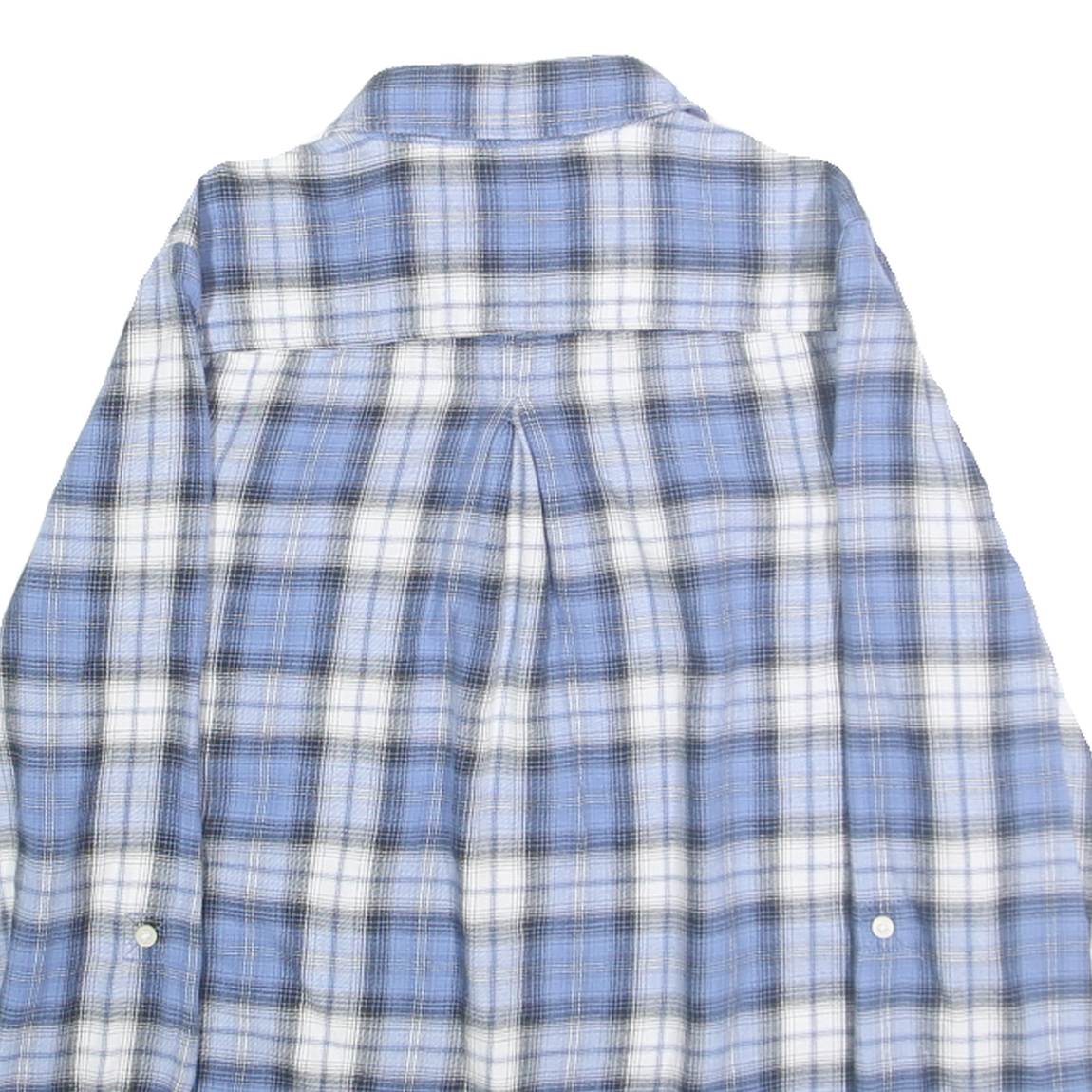 TOMMY HILFIGER Womens Blue & White Check Shirt S Soft Cotton Casual Button Down