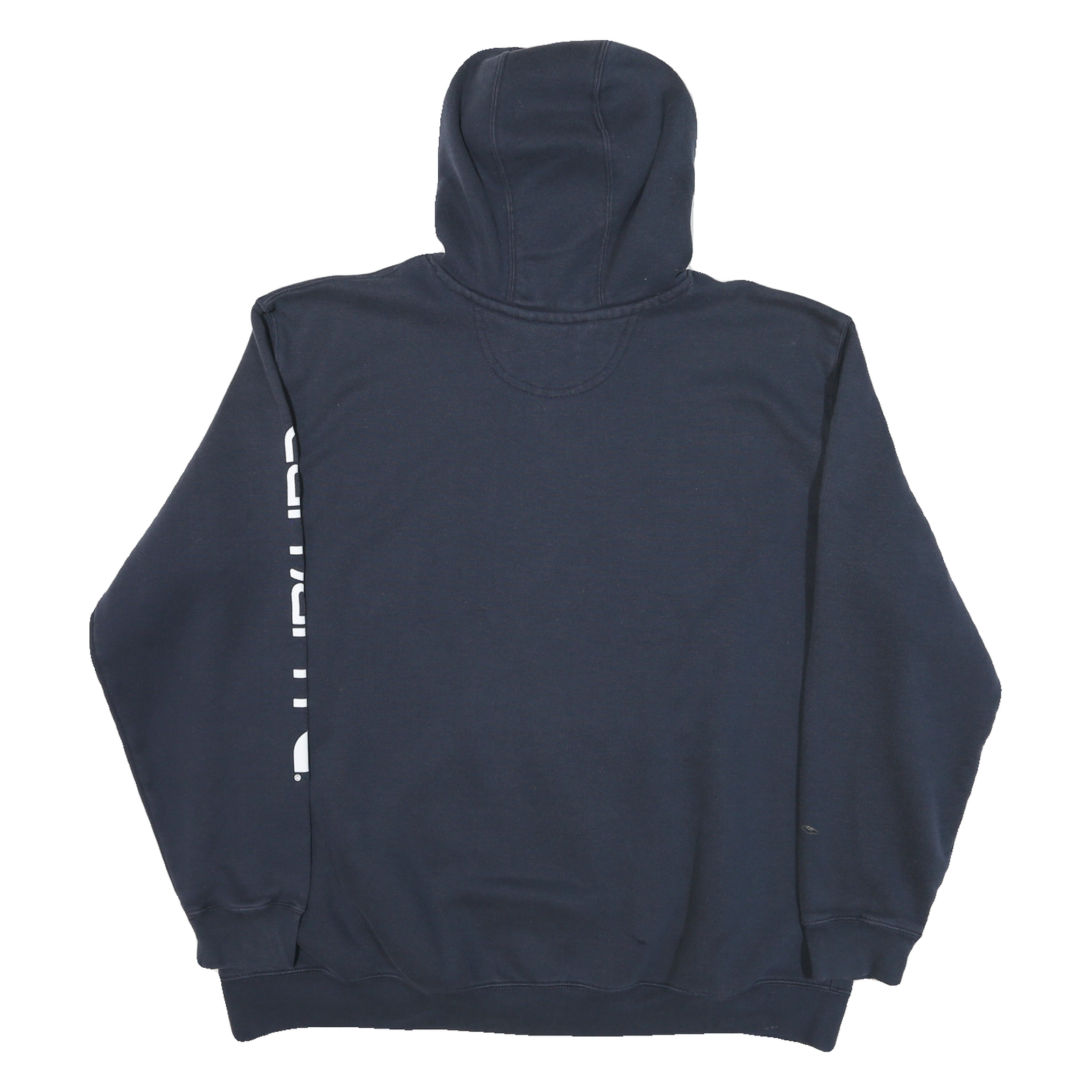 CARHARTT Mens Navy Blue Pullover Hoodie 2XL Cotton Blend Logo Print