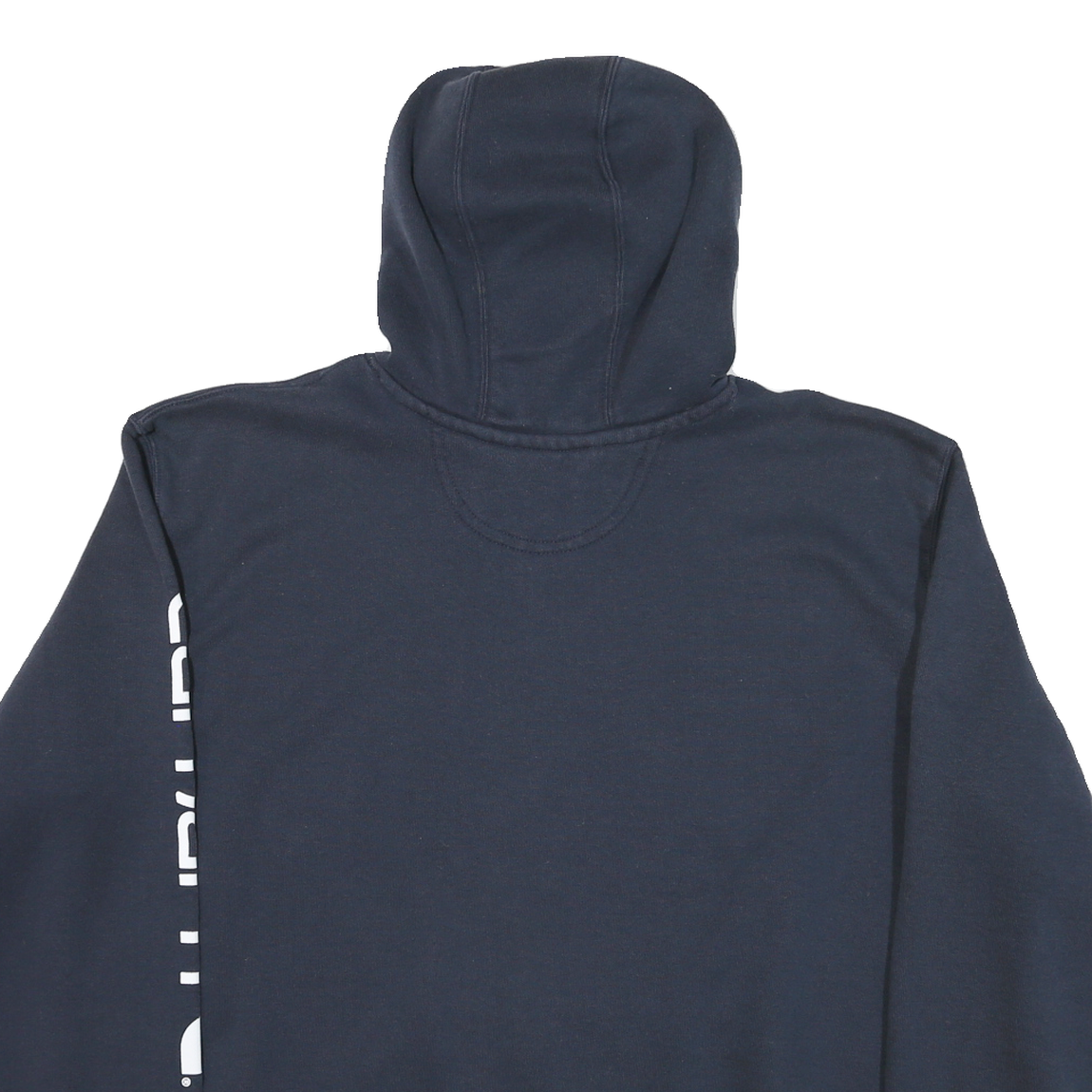 CARHARTT Mens Navy Blue Pullover Hoodie 2XL Cotton Blend Logo Print