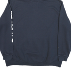 CARHARTT Mens Navy Blue Pullover Hoodie 2XL Cotton Blend Logo Print