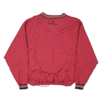 CHAMPION Mens Red Senior High School Staff V Neck L Nylon Sweatshirt Pullover