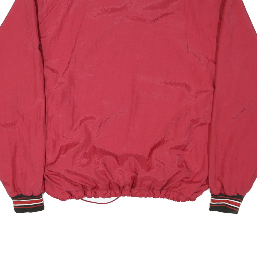 CHAMPION Mens Red Senior High School Staff V Neck L Nylon Sweatshirt Pullover