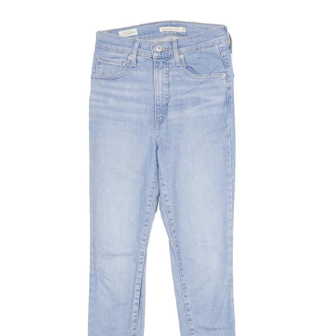 LEVI'S Mile High Super Skinny Big E Womens Jeans Blue Slim Skinny Denim W27 L30