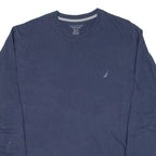 NAUTICA Sleepwear Mens T-Shirt Blue Long Sleeve L