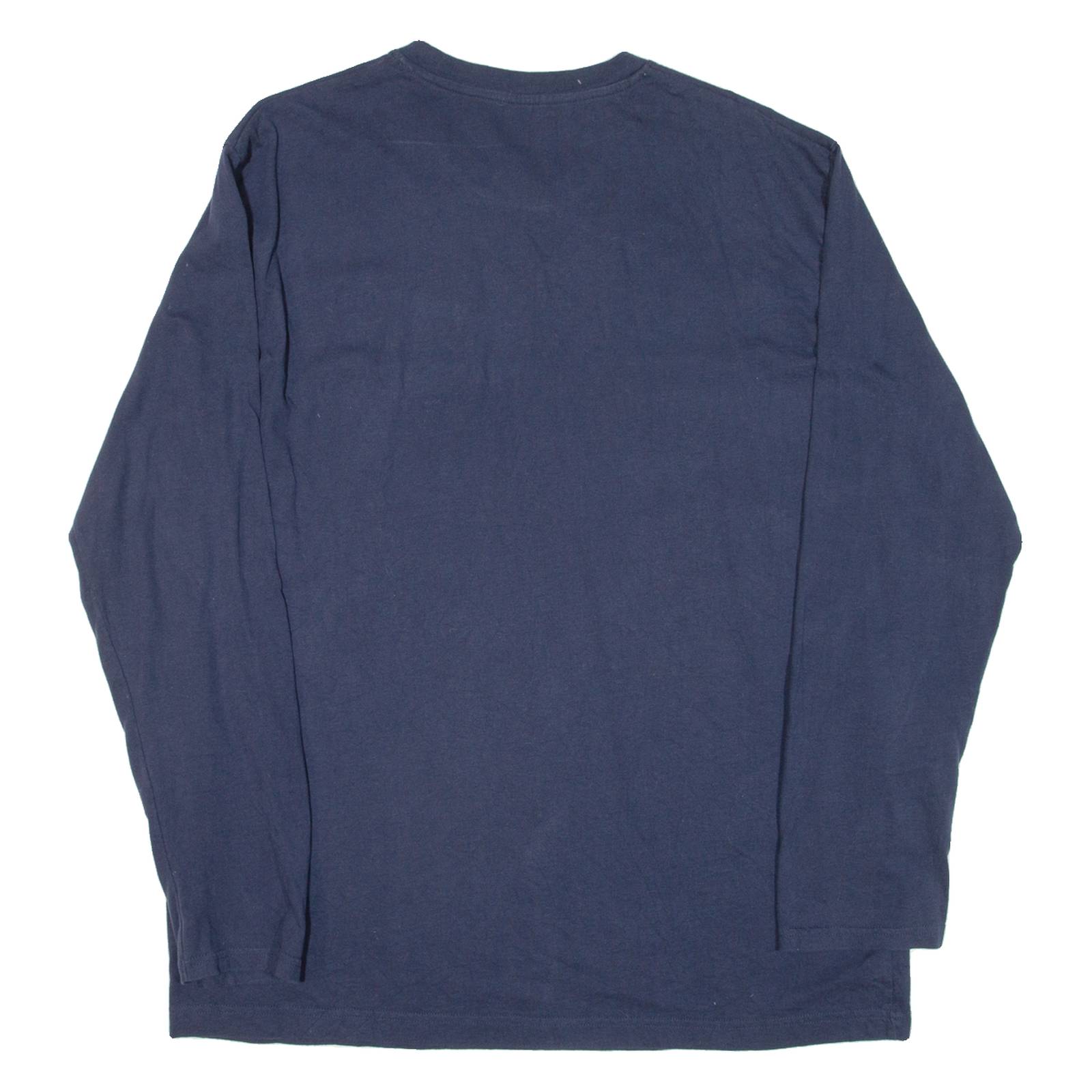 NAUTICA Sleepwear Mens T-Shirt Blue Long Sleeve L