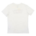 LEVI'S Boys White Graphic T-Shirt 14Y Short Sleeve Crew Neck Cotton Blend