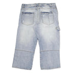 SOUTYHERN Womens Shorts Blue Denim Casual M W34 Patch Pocket Cargo