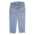 CARHARTT Mens Jeans Blue Regular Straight Denim Light W38 L30 Cotton Zip