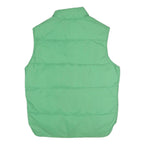 WOOLRICH Mens Green Button Jacket S Polyester Blend Plain Sleeveless Outdoor