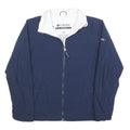 COLUMBIA Womens Navy Blue Jacket S Polyester Blend Zip Plain Outdoor Comfortable