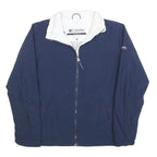 COLUMBIA Womens Navy Blue Jacket S Polyester Blend Zip Plain Outdoor Comfortable