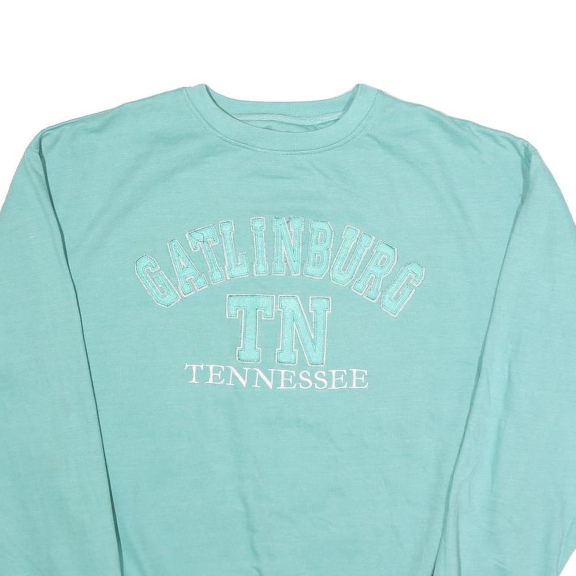 SANJEEV OF GATLINBURG Mens Blue Gatlinburg TN Tennessee Crew Neck L Sweatshirt