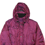 FIRE N ICE Womens Maroon Jacket S Polyester Blend Hooded Zip Outdoor