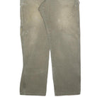 DICKIES Mens Relaxed W36 L34 Beige Cotton Blend Jeans Zip Workwear Utility