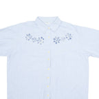 SCHILD Womens Plain Shirt Blue Floral XL
