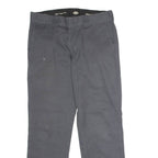 DICKIES Flex Workwear Mens Twill Trousers Grey Slim Tapered W32 L30