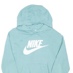 NIKE Mens Blue Hoodie S Cotton Blend Pullover Casual Sportswear