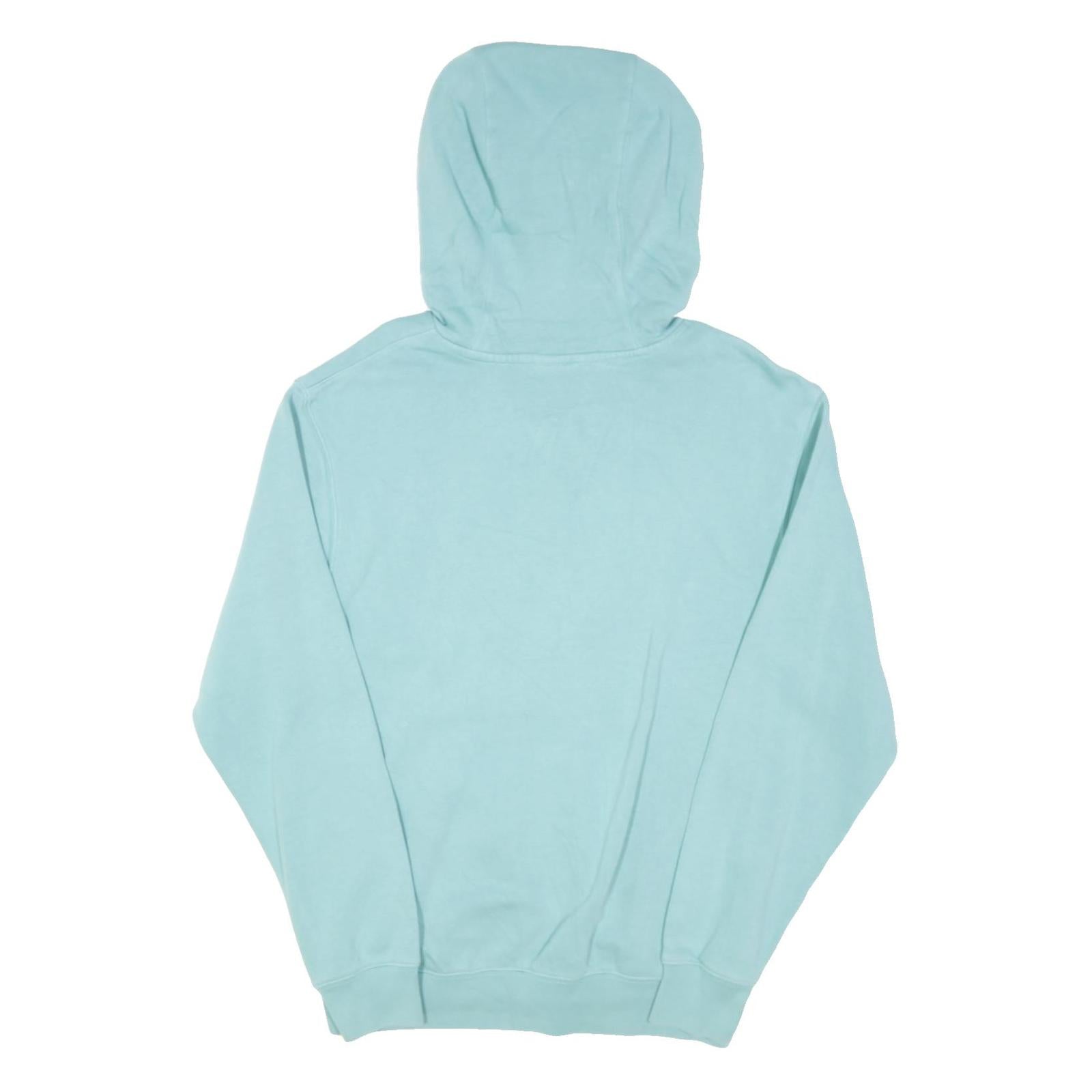NIKE Mens Blue Hoodie S Cotton Blend Pullover Casual Sportswear