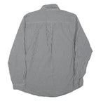 CHAPS Mens Black & White Check Shirt M Button-Down Collar Long Sleeve Casual