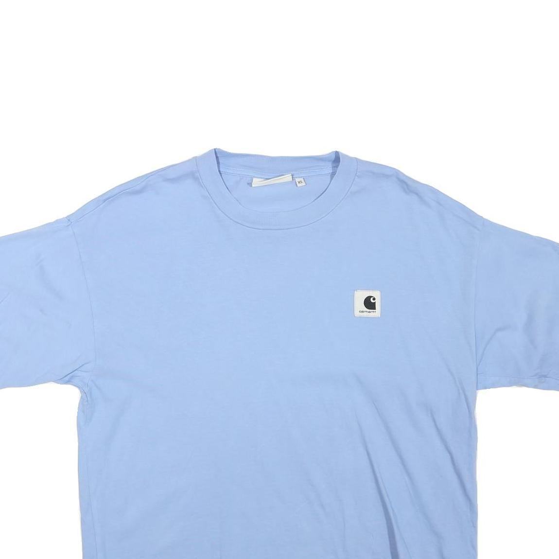 CARHARTT Womens Blue XS T-Shirt Short Sleeve Crew Neck Cotton Blend Casual