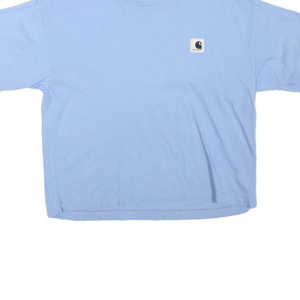 CARHARTT Womens Blue XS T-Shirt Short Sleeve Crew Neck Cotton Blend Casual