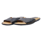 BORN Slider Sandals Blue Leather Womens UK 5