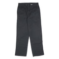 DICKIES Mens Cotton Blend Black Regular Straight Trousers W32 L32 Workwear