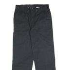 DICKIES Mens Cotton Blend Black Regular Straight Trousers W32 L32 Workwear