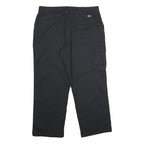 DICKIES Womens Black Regular Fit Straight Trousers W36 L30 Workwear Casual